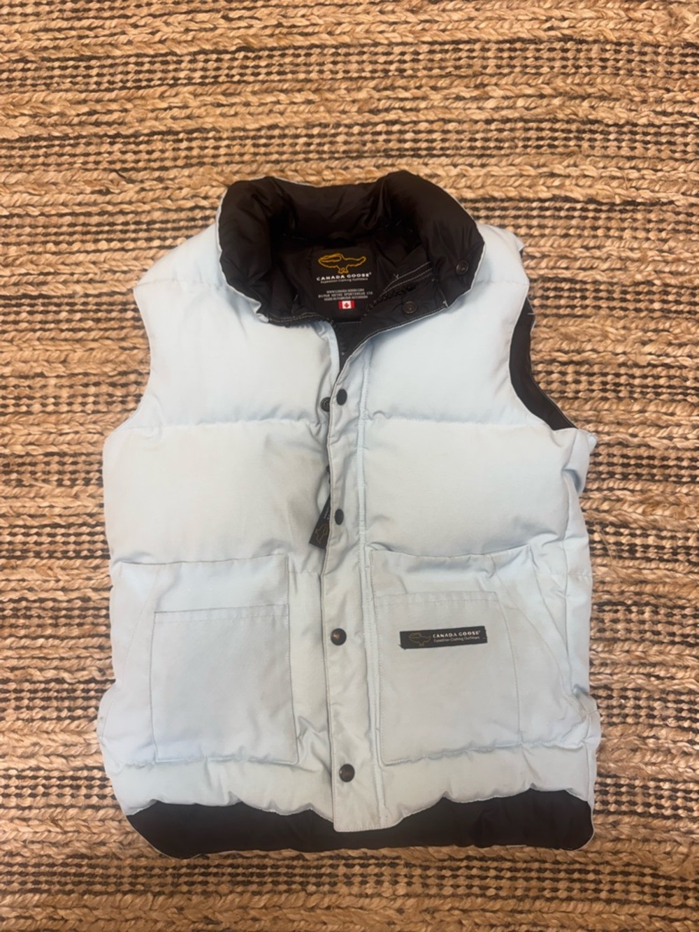 Vintage Canada Goose Light Blue Puffer vest